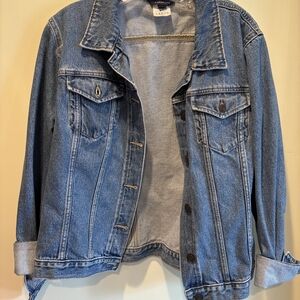 Lands' End Blue Denim Jacket